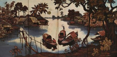 NGUYEN THANH (XXe)

Peintre actif à Saïgon...