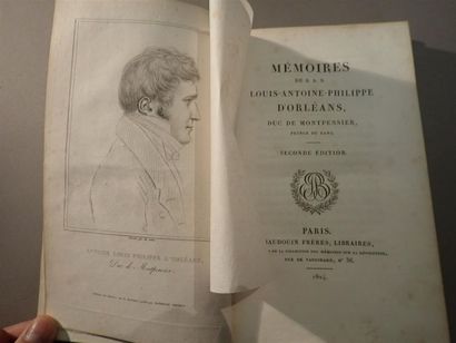 null Antoine-Philippe d'ORLEANS, duc de MONTPENSIER,

Mémoires, seconde édition....