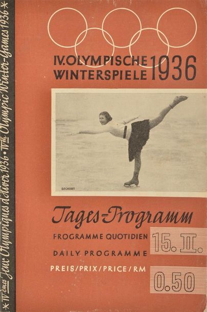 null Programme officiel du 15 février 1936. Format 13,5x20,5 cm. Etat d'usage.