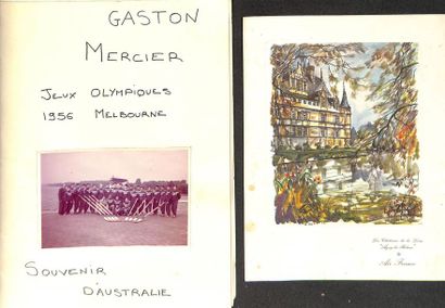 null Album «souvenir d'Australie» de Gaston Mercier, médaillé de bronze en avironn...