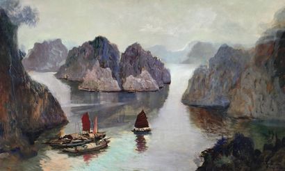 null Jean-Louis PAGUENAUD (1876-1952). Peintre voyageur. Peintre de la Marine. A...