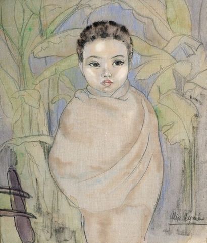 null Alix Aymé (1894-1989). Professeur à l'Ecole des Beaux-Arts de l'Indochine. Portrait...