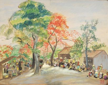 null Nguyen van Anh (1914-2000). Ecole des Beaux-Arts de l'Indochine. Promotion 1935....