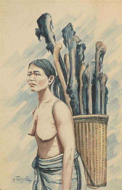null Nguyen Trang Son (XXe)

Portrait d'une femme des minorités rhadées.

Aquarelle...