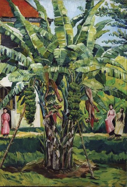 null Ecole des Beaux Arts de l'Indochine

Le bananier du jardin. 

Huile sur toile...