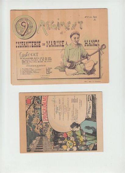 null 1902

Ensemble de programmes de concerts à Hanoi. 

Cartes bristol de format...