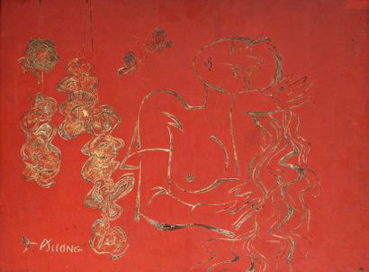 null Anh DUONG (1960)

Ecole des Beaux-Arts de Paris.

Femme alanguie avec papillons.

Laque...