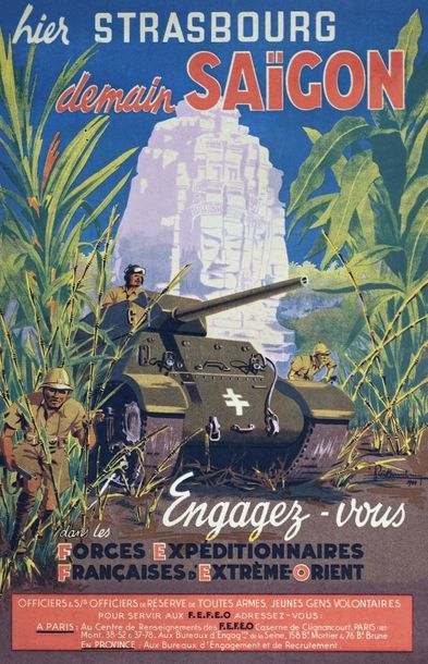 null 1944

Hier Strasbourg demain Saïgon.

Affiche illustrée par Pierre Baudoin....
