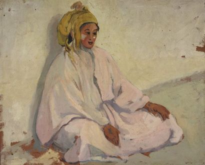 null Attribué à Maurice BOUVIOLLE (1893-1971)

Femme algérienne assise.

Huile sur...