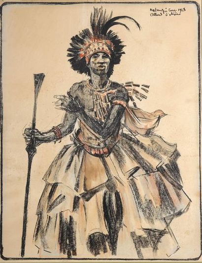 null Fernand ALLARD L'OLIVIER (1883-1933)

Danseur Katompi Congo. Lithographie sur...