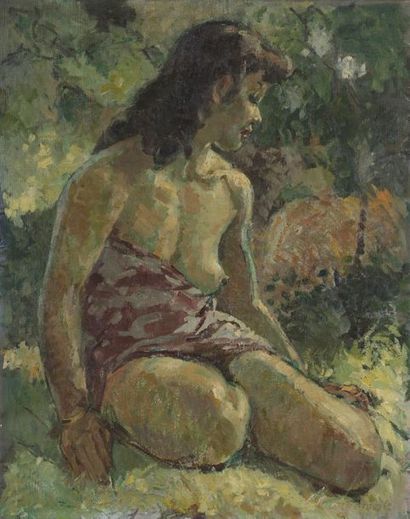 null Alfred Jean CHAGNIOT (1905-1991)

Jeune femme au sein dénudé. Huile sur toile...