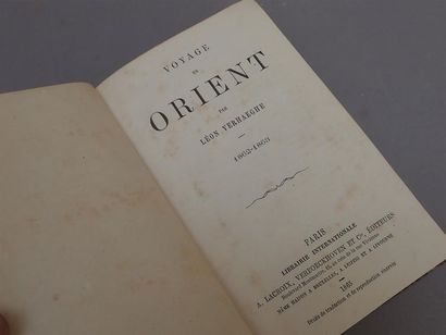null VERHAEGHE (Léon). Voyage en Orient. 1862-1863. Paris, Lacroix, Verboeckhoven...