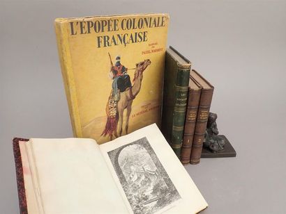 null Ensemble de trois ouvrages sur l'avancée française en Extrême Orient (5 volumes)...