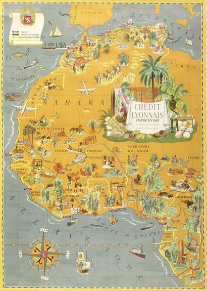 null 1950

BOUCHER LUCIEN 

Planisphère - Crédit Lyonnais - Fondé en 1863 - Afrique,...