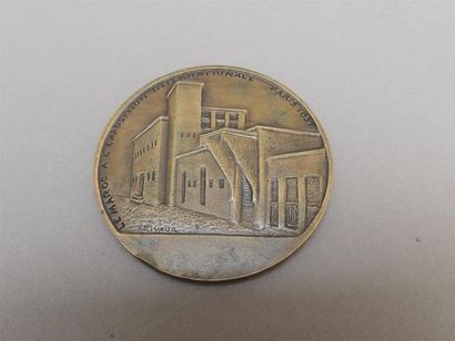 null 1937. Exposition internationale Paris 1937. Médaille en bronze pour le pavillon...