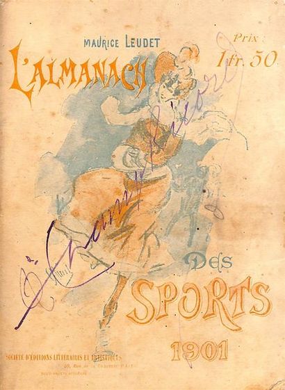 null Almanach des Sports Leudet 1901 avec des passages sur les Jeux Olympiques 1900....