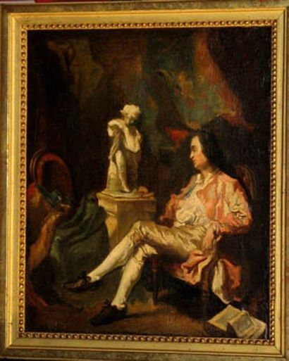 Jean Baptiste Simeon Chardin ( 1699-1779)-attributed Portrait of a man seated by... Gazette Drouot