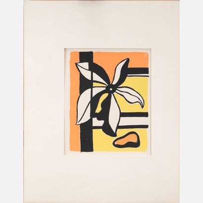 Fernand Leger (1881-1955)- graphic Fernand Leger (1881-1955)- graphique, fleur, lithographie... Gazette Drouot