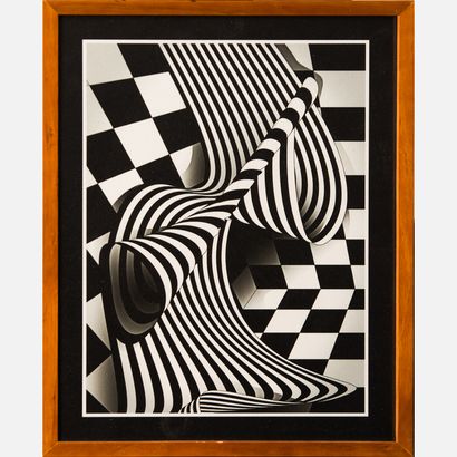 Victor Vasarely (1906-1997) – graphic Victor Vasarely (1906-1997) - graphique, composition,... Gazette Drouot