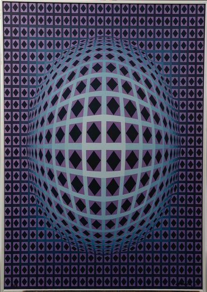 Victor Vasarely (1906-1997) – Graphic Victor Vasarely (1906-1997) – Graphic, OP-Art,... Gazette Drouot