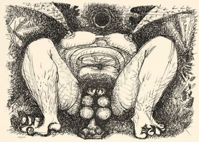 André MASSON (1896-1987) Mythologie sexuelle
Suite homogène de 10 lithographies,...