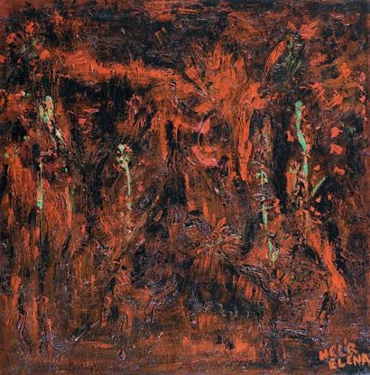 Elena HEL'R (1946) Jardin magique
Huile sur toile, signée en bas à droite.
100 x...