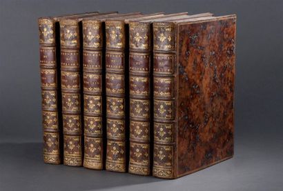 null MOLIÈRE. Oeuvres. A Paris, s. n. [Prault], 1734. 6 volumes in-4°, veau, triple...