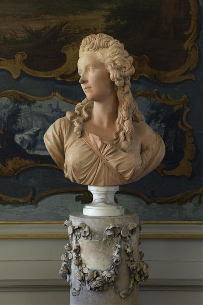 null École Fran çaise dans le goût de la fin XVIIIe siècle
Deux bustes de femmes...