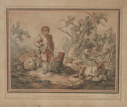 null D'après Jean-Baptiste Huet (1745-1811), gravé par Demarteau
Le plaisir innoncent...