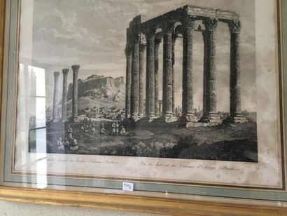 null D'après Thümer, 1823
Le Parthénon et Le Panthéon
Deux gravures.
Taches.
43 x...