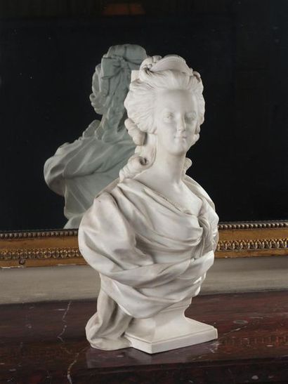 null Sèvres , 1892, d'après Felix LECOMTE
(1737-1817)
Marie Antoinette
Biscuit.
H....