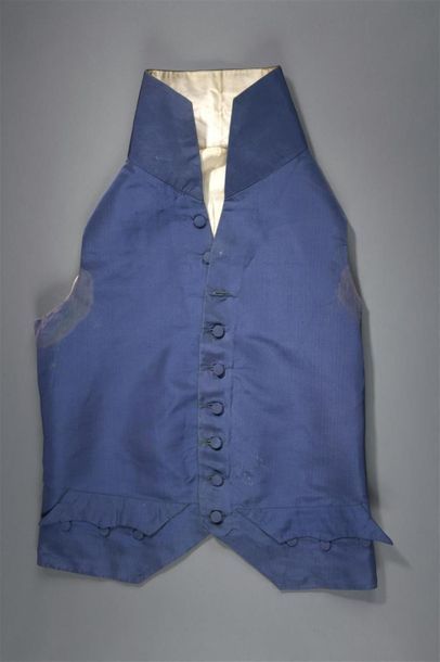 null Veste d'habit à la française et gilet, époque Empire, habit à col montant en...