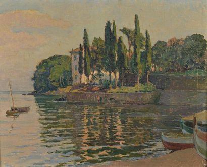 null Constantin FONT (1890-1954)
Maison en bord de rivage
Huile sur toile.
50,5 x...