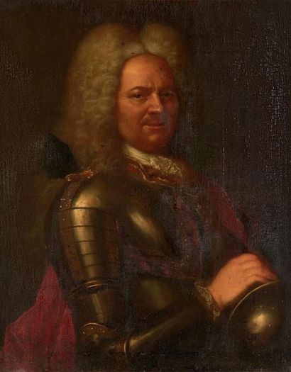 null École Française, vers 1700, suiveur de LEVRAC-TOURNIERES
Portrait d'homme en...