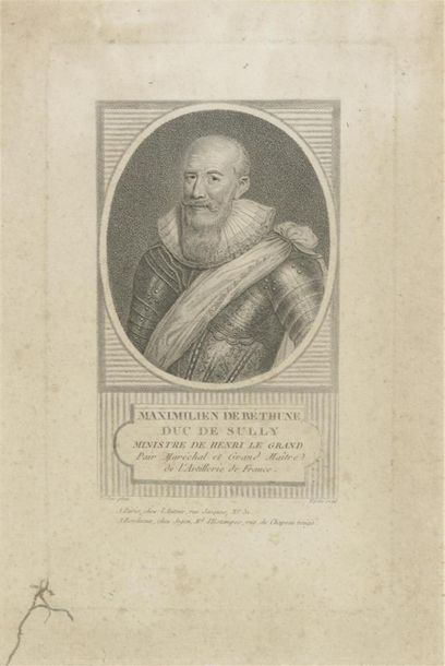 null D'après Pourbus
Henri IV et Sully
Paire de gravures.
21,5 x 13 cm 