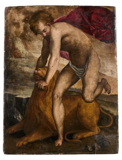 null Attribué à Maso da SAN FRIANO (1531-1571)
Hercule et le lion de Némée
Panneau...