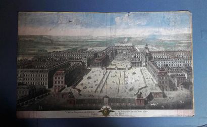 null D'après Pierre Menant
Vue et perspective du château de Versailles
Trois eaux-fortes...