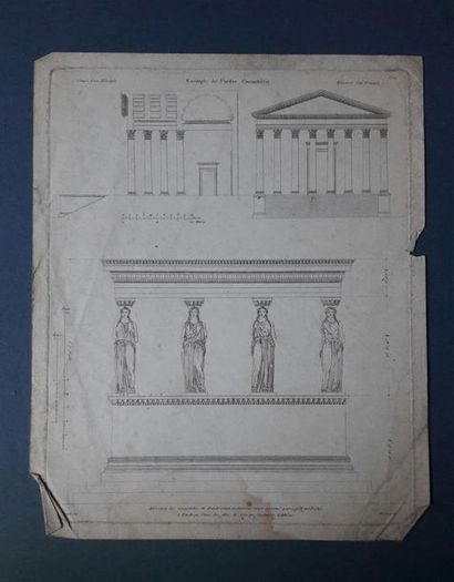 null Boucher
Plan du château et du parc de Fontainebleau
Lavis et encre de Chine....