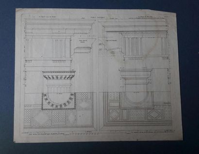 null Boucher
Plan du château et du parc de Fontainebleau
Lavis et encre de Chine....