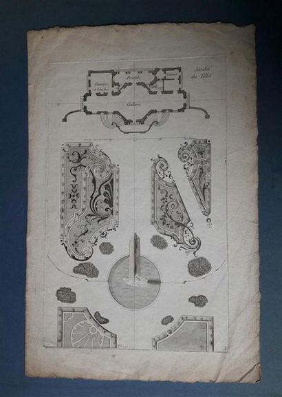 null Ensemble de plans et jardins, notamment princes de Schwartzenberg, Grumau en...