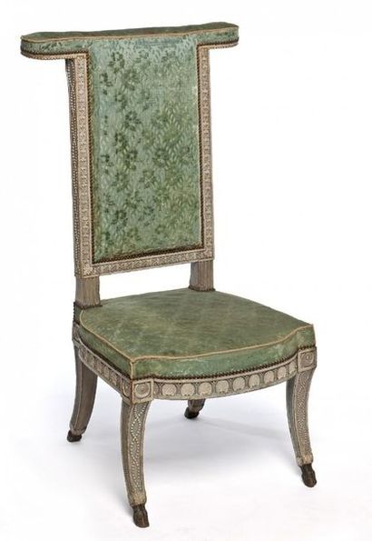 null Paire de fauteuils à l'étrusque, estampillée IB Sené, d'époque Louis XVI
En...