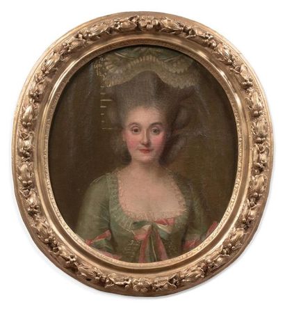 null Attribué à Claude ARNULPHY (1697-1786)
Portrait de dame de qualité
Toile.
Restaurations...