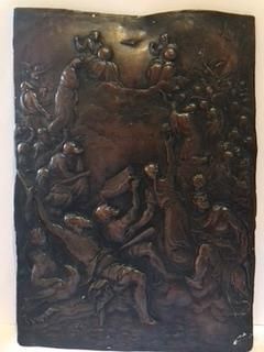 null D'après Tiziano Vecellio, dit le Titien, XIXe siècle
La Trinité en gloire
Bas-relief...