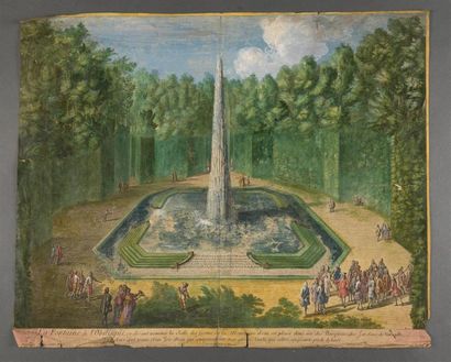 null From F. DELAMONCE engraved by Scotin l'Ainé or Fombonne
Views of groves or fountains
Five...