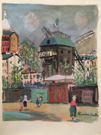 null Jean VERTEX, illustrated by Maurice UTRILLO (1883-1955) 
Le Village inspiré
A...