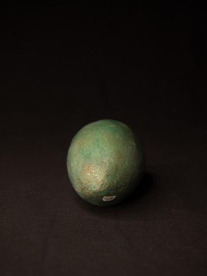 null Vase à panse piriforme en faïence turquoise, Egypte, Basse Epoque, 664-332 av....