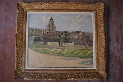 null Abel FOUBARD (1879 - 1957)
Fin d'hiver à Voisines (Yonne), 1946
Huile sur toile
Signée...