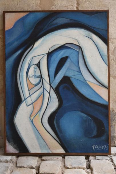 null Henri CROCQ (1925)
Nu
Huile sur toile
110 x 80 cm