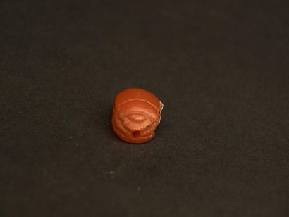 null Scarab engraved with carnelian spirals, Egypt, New Kingdom, 1552-1070 BC.
L....