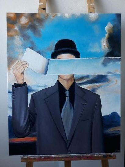 null In the taste of René Magritte
Character
Oil on canvas
Monogrammed 'ZA' bottom...